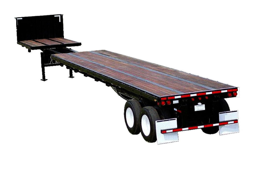 48'-80’ Extendable Flatbed Trailer