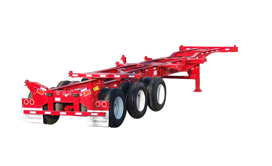 20'-40' Heavy-Duty 12-pin Chassis with flip-up rear twist-locks