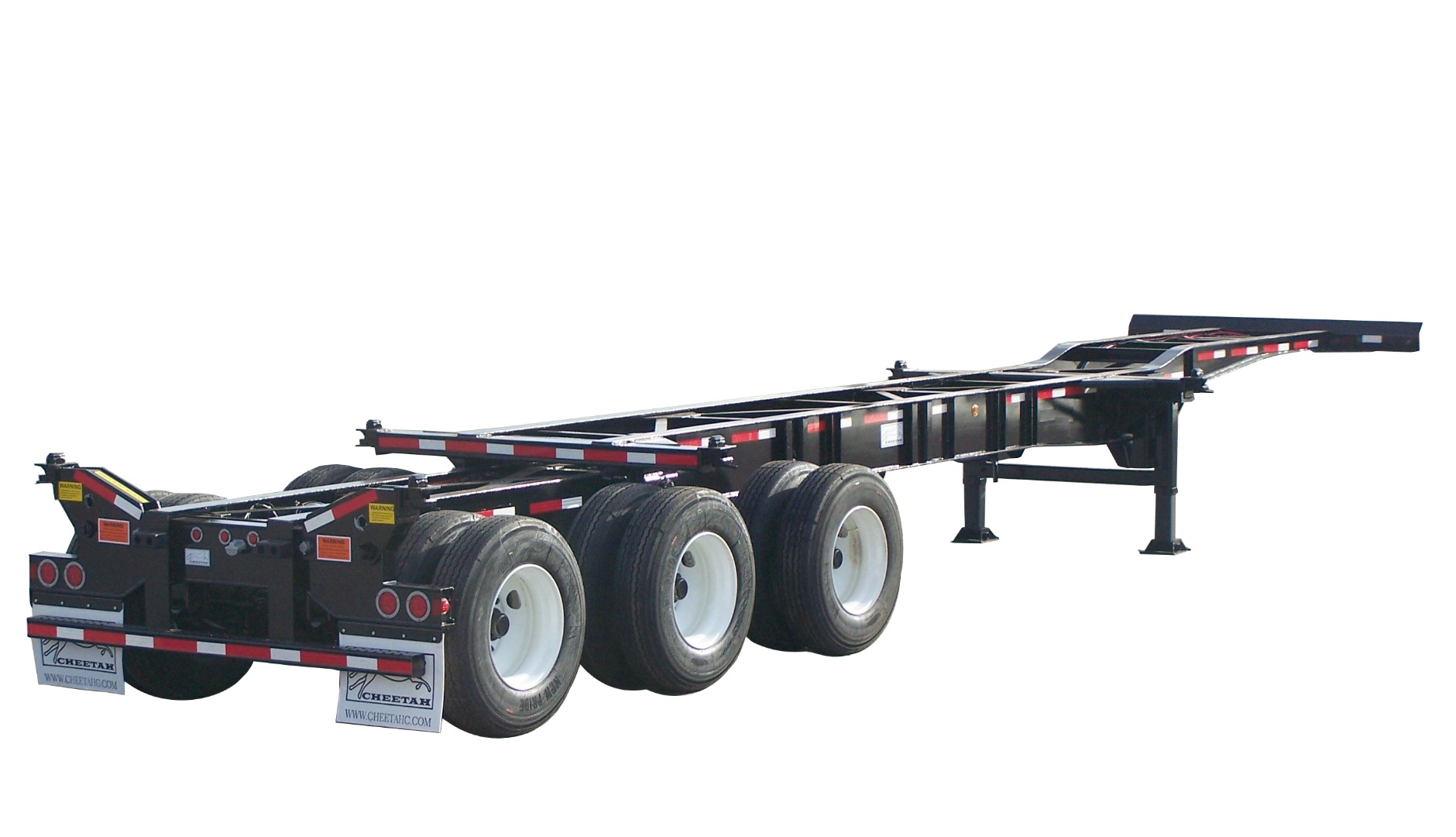20'-40' Heavy-Duty 8-Pin Chassis with flip-up rear twist-locks